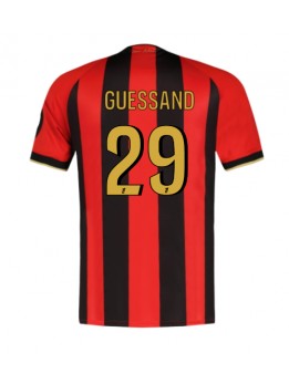 Billige OGC Nice Evann Guessand #29 Hjemmedrakt 2024-25 Kortermet